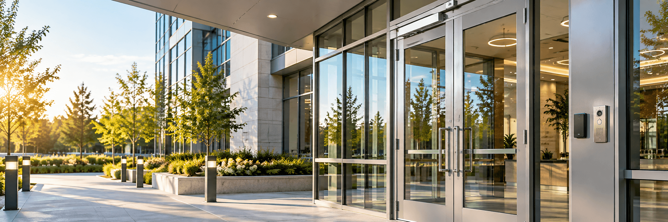 Modern institutional entrance and access control